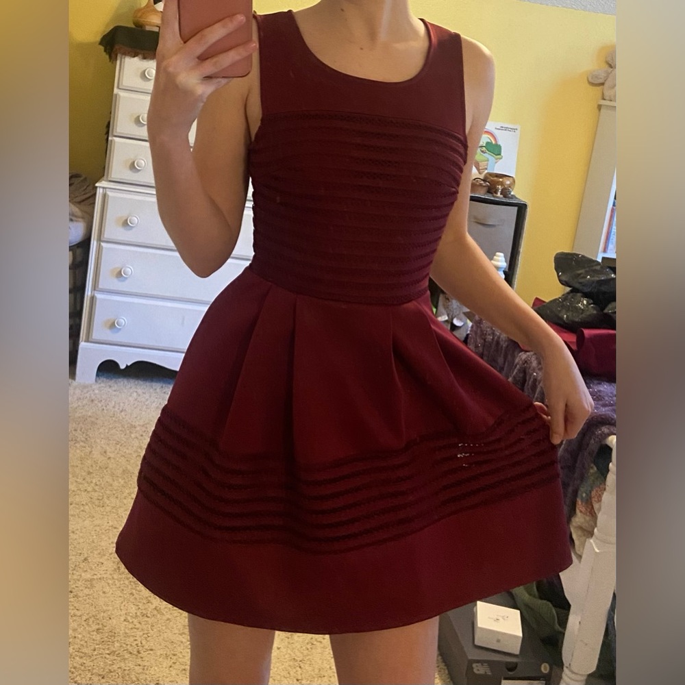 Trixxi burngundy/maroon formal dress
